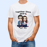 Together Since - Personalized Shirt - Anniversary, Valentine's Day Gift For Spouse, Husband, Wife, Lovers, Girlfriend, Boyfriend